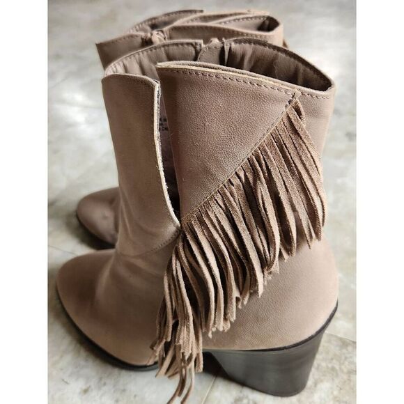 Maurices western fringed ankle boots m - Picture 2 of 12